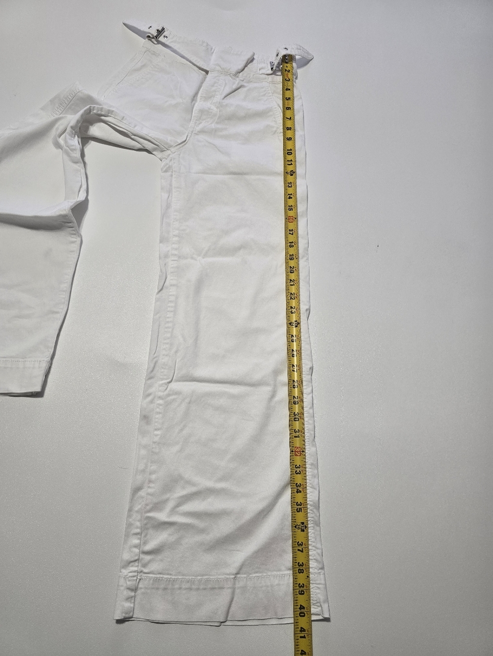 Joe's Jeans White Wide-Leg High-Rise Pants - Picture 13 of 16